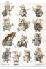 Myszki, wiosenna wyprawa, kwiaty polne*Mice, mouse, spring journey, wildflowers